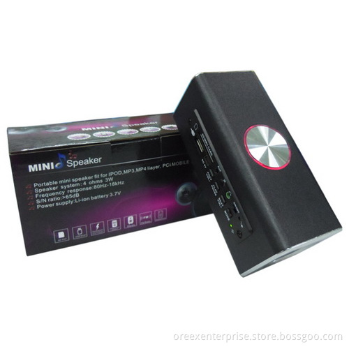 Portable usb mini  travel  radio speaker